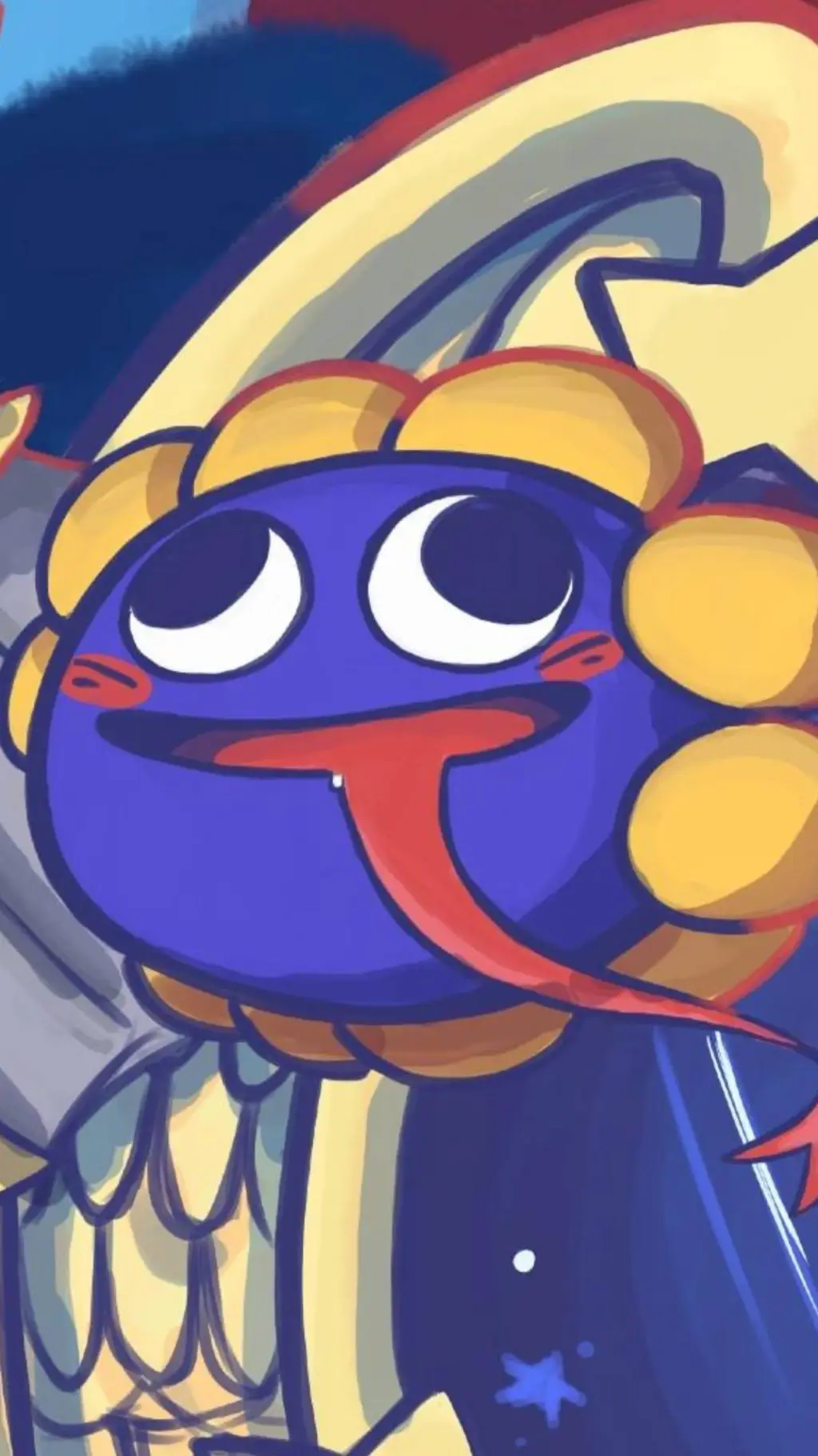 ai character: goooy background