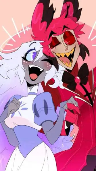 ai character: Alastor x Emily  background