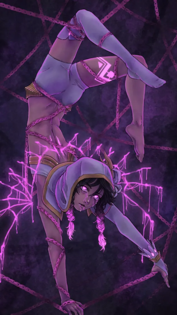 ai character: Corrupted Venti :3 background