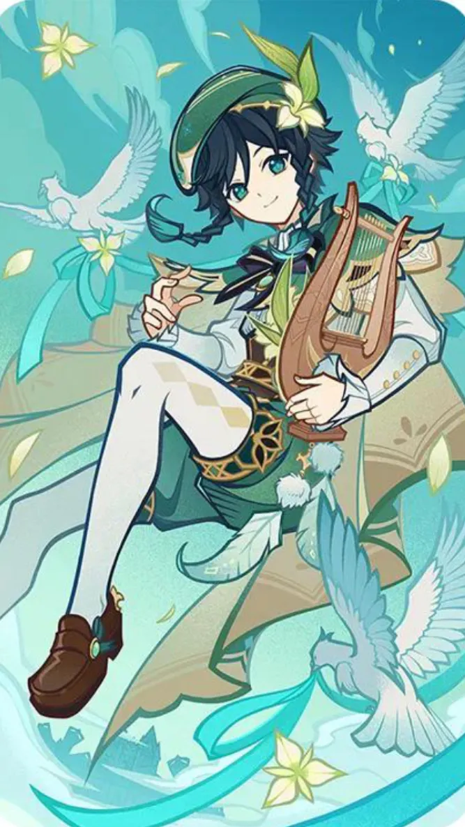 ai character: Venti background