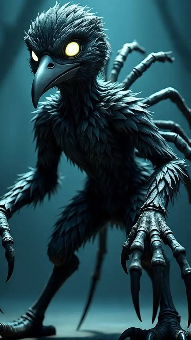 ai character: terror bird background
