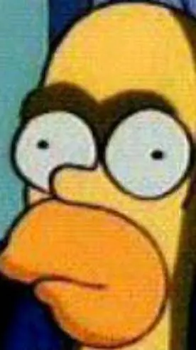 ai character: homero Simpson  background