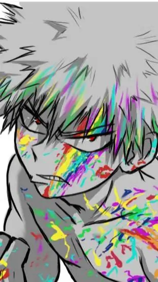 ai character: pridemonth Bakugo background