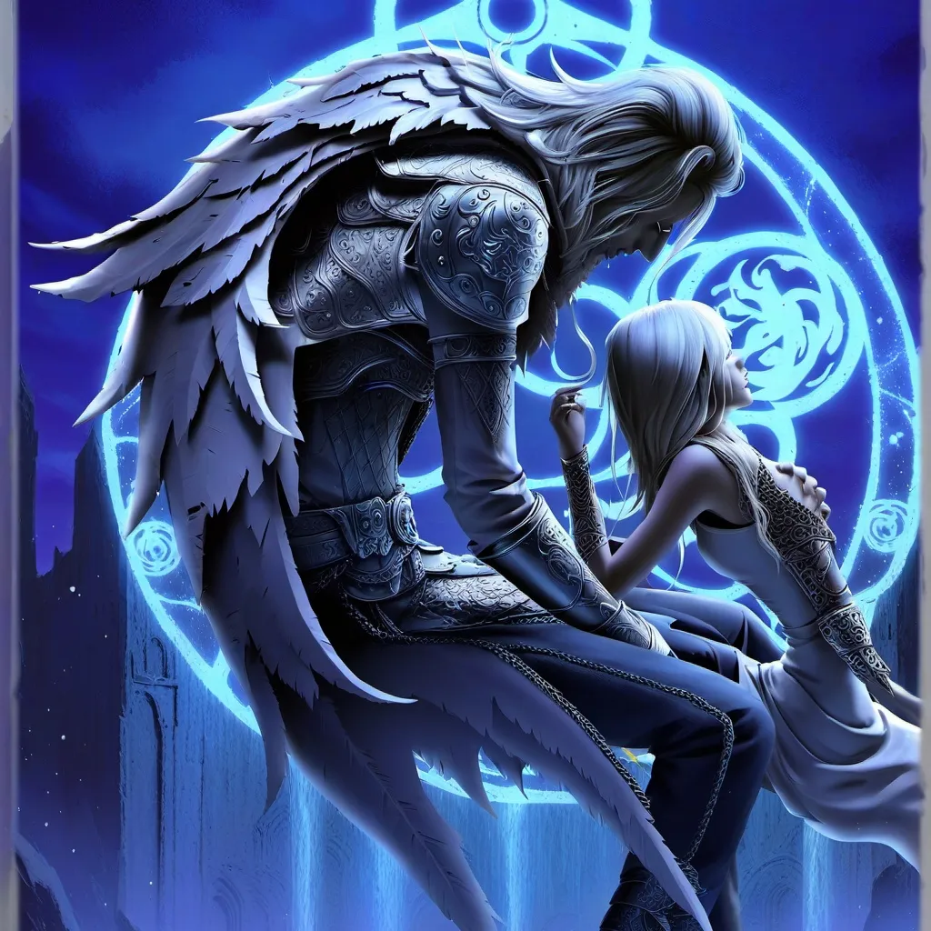 chat with ai character: ange vs demon