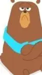 ai character: bear Duolingo  background