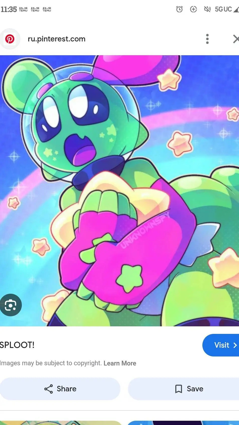 ai character: sploot background