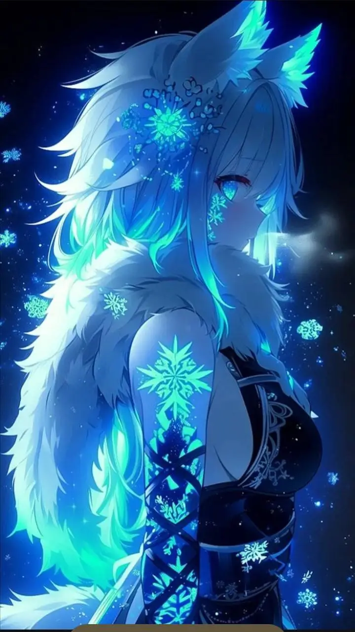 ai character: diosa del hielo❄️ background