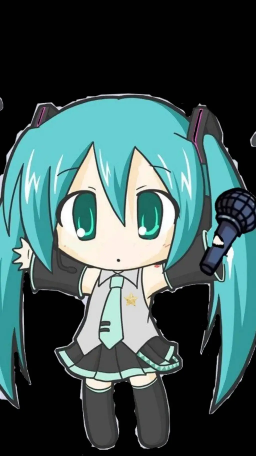 ai character: Miku background