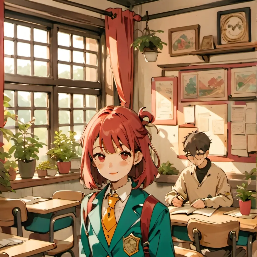 chat with ai character: school day