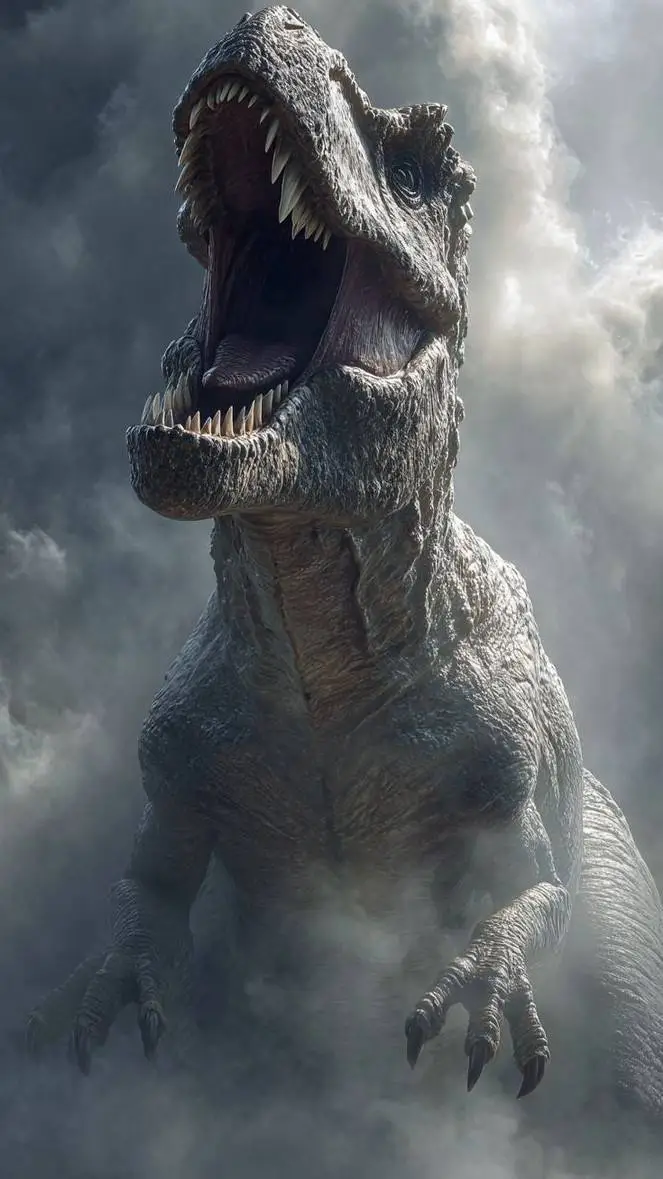 ai character: Jurasic World.     background