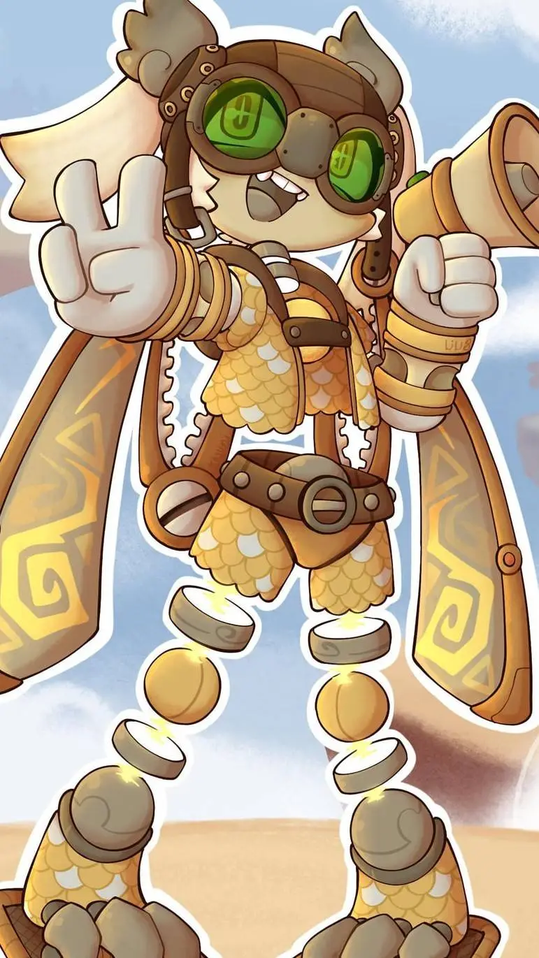 ai character: cajas tambaleantes background