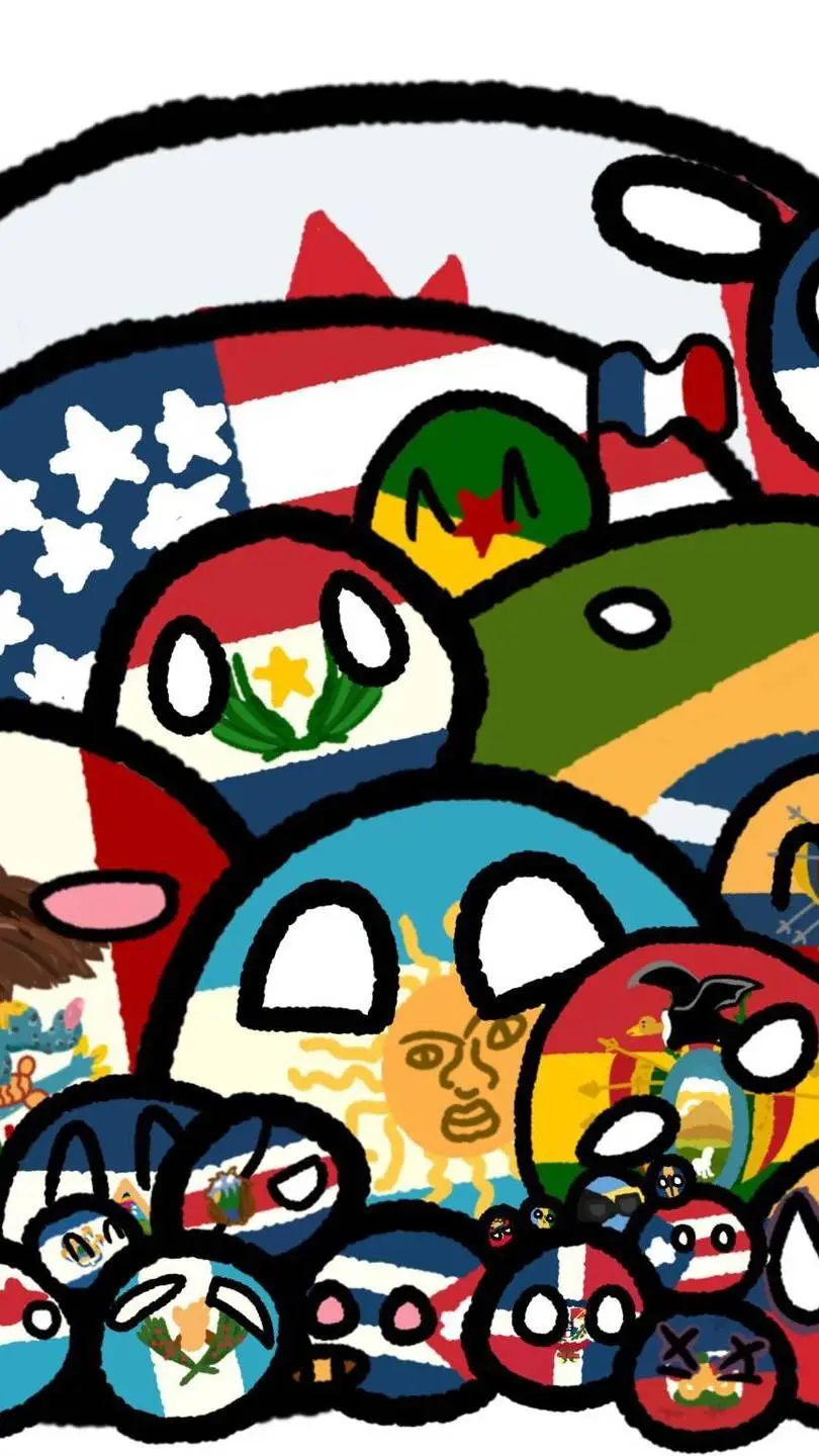 ai character: countryballs background