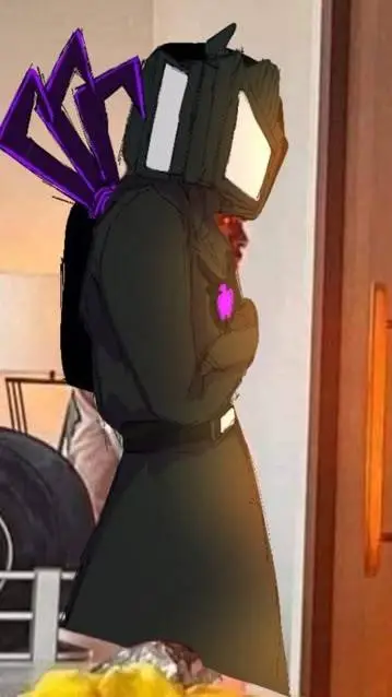 ai character: titan tv man  background