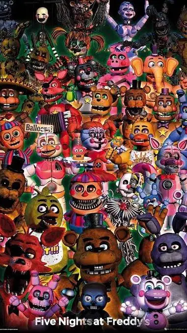 ai character: all animatronicos background