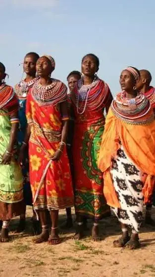 ai character: tribu africana  background