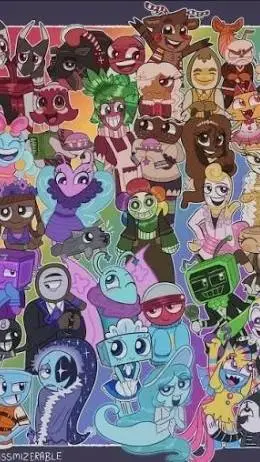 ai character: Dandy world background