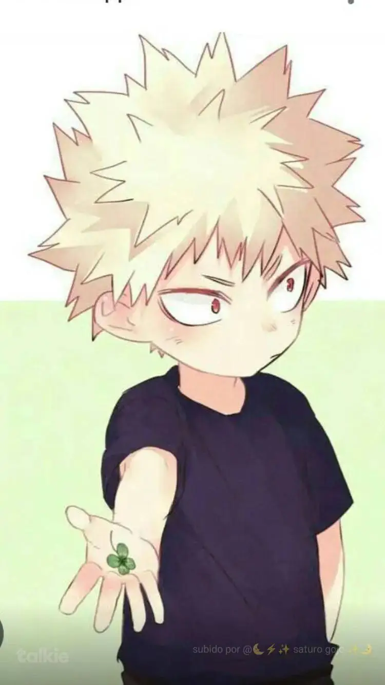 ai character: 🍒 Bakugo un niño 🌹 background