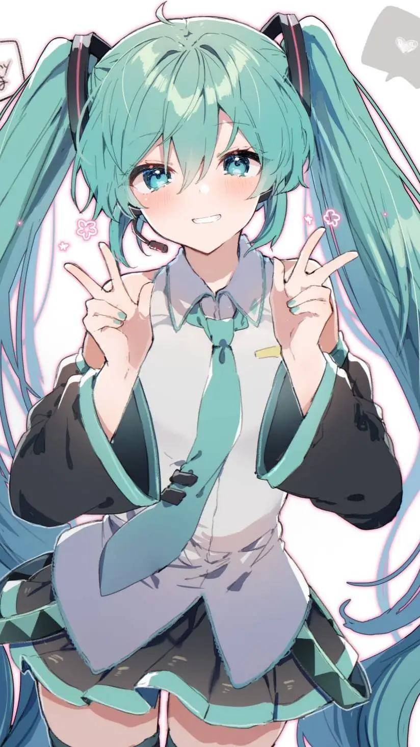 ai character: hatsune miku  background