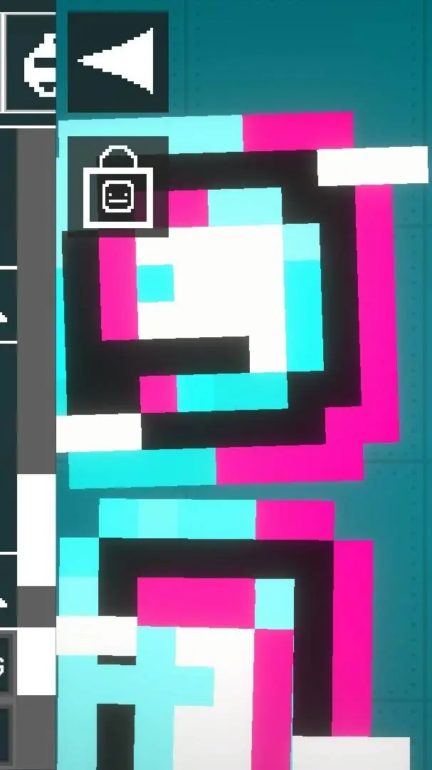 ai character: glitched melon background
