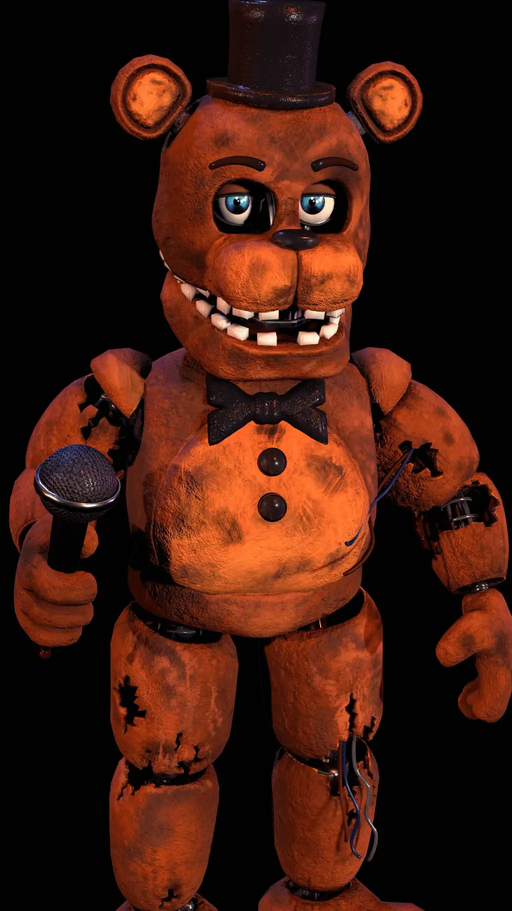 ai character: withered Freddy  background
