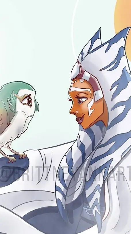 ai character: Ahsoka tano  background