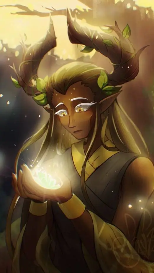 ai character: millennial tree  background