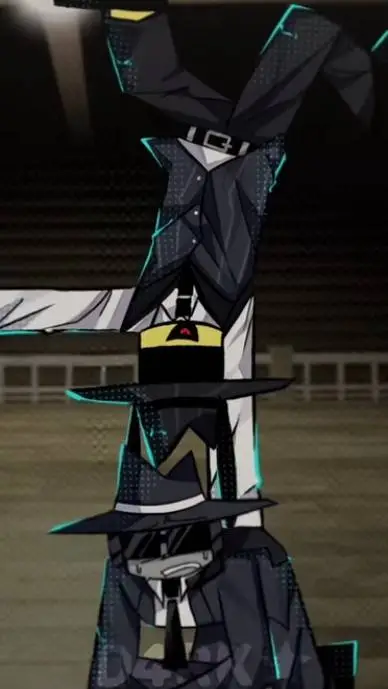 ai character: DoubleFedora  background