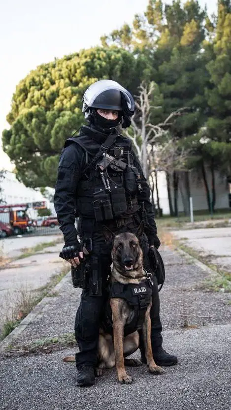 ai character: policjant  background