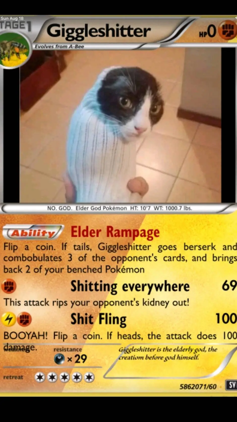 ai character: giggleshitter background