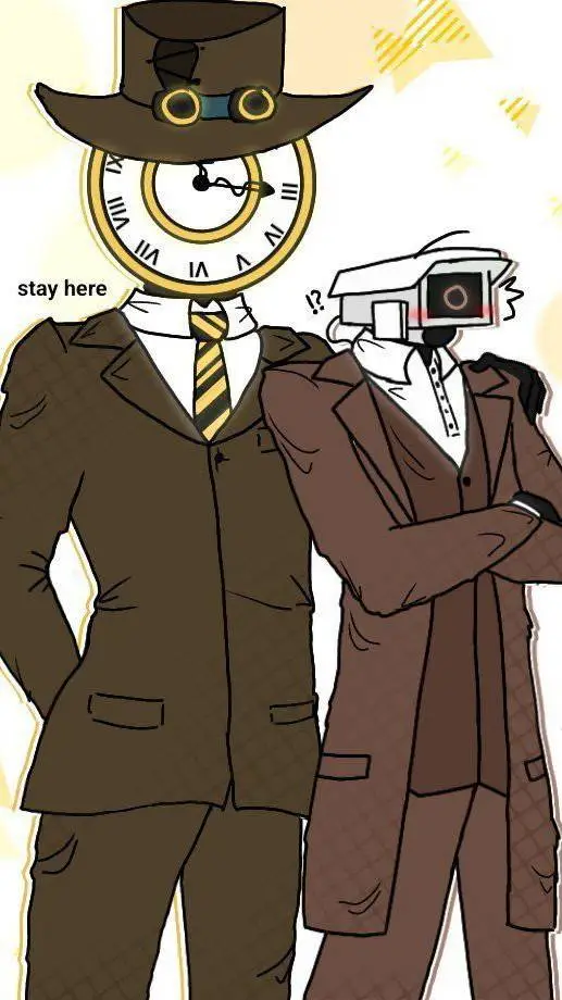 ai character: Clock man background