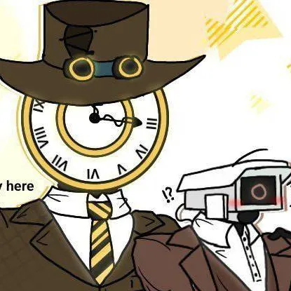 chat with ai character: Clock man