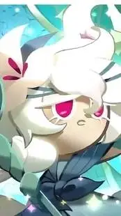 ai character: ✨White lily cookie background