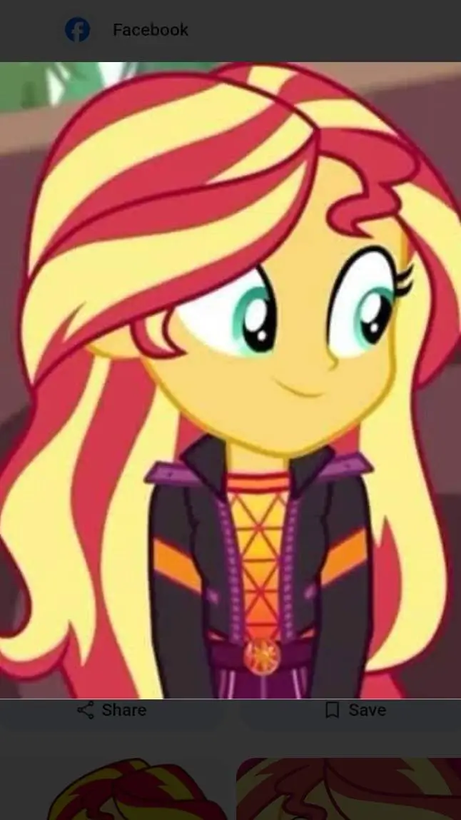 ai character: Sunset Shimmer  background