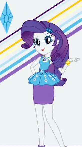 ai character: Rarity  background