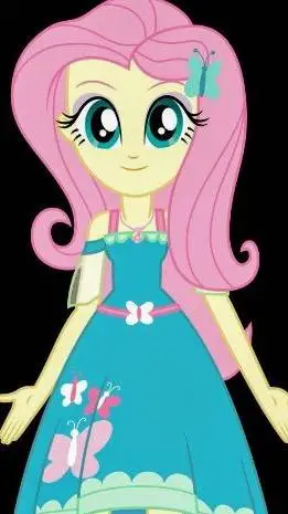 ai character: Fluttershy  background