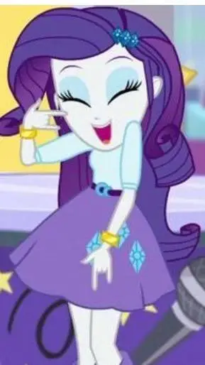 ai character: Rarity 🌹🌺 background