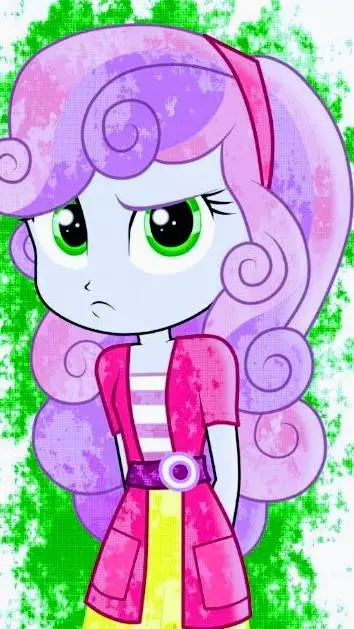 ai character: Sweetie Belle  background