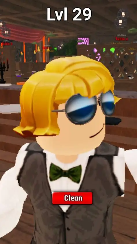 ai character: Waiter background
