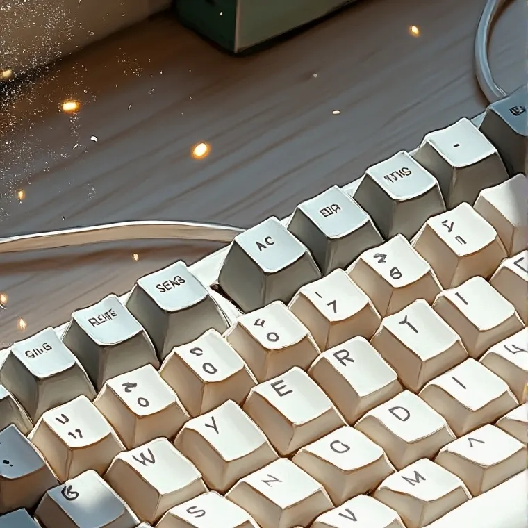 chat with ai character: paper keyboard