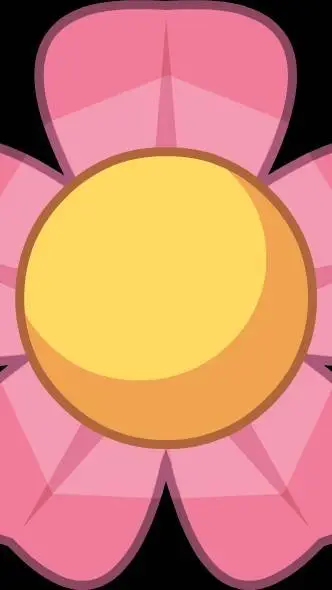 ai character: Flower bfdi background