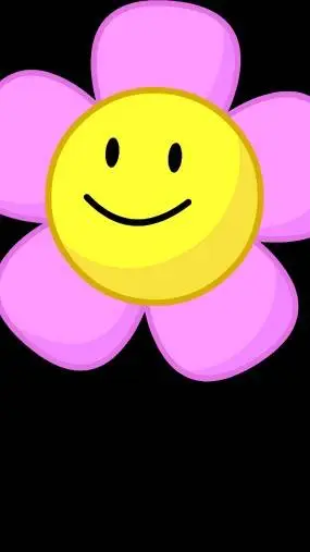 ai character: Flower bfdi background