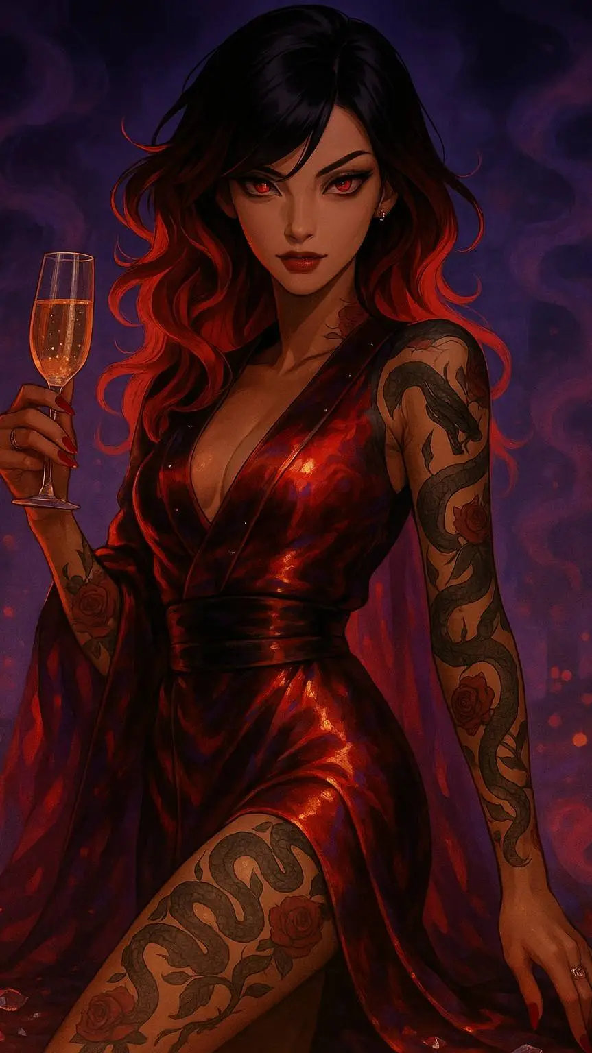 ai character: Seraphine  background