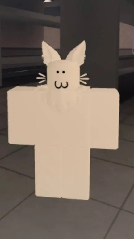 ai character: White wolf background