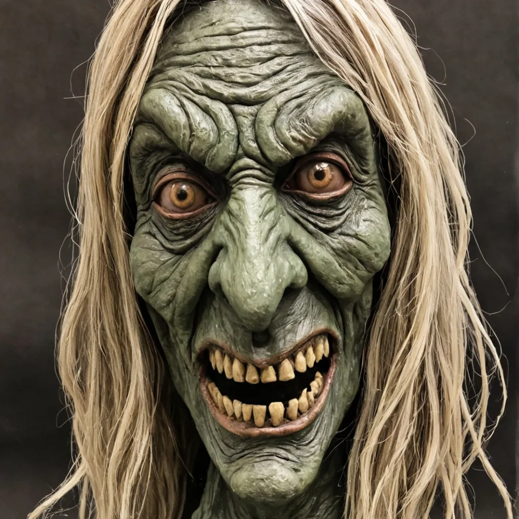 chat with ai character: ugly witch mask