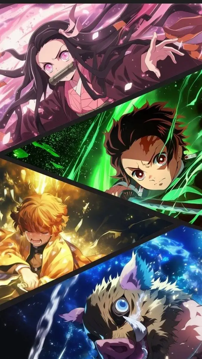 ai character: demon slayer  background