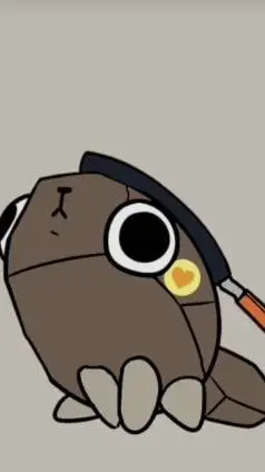 ai character: egg pebble  background