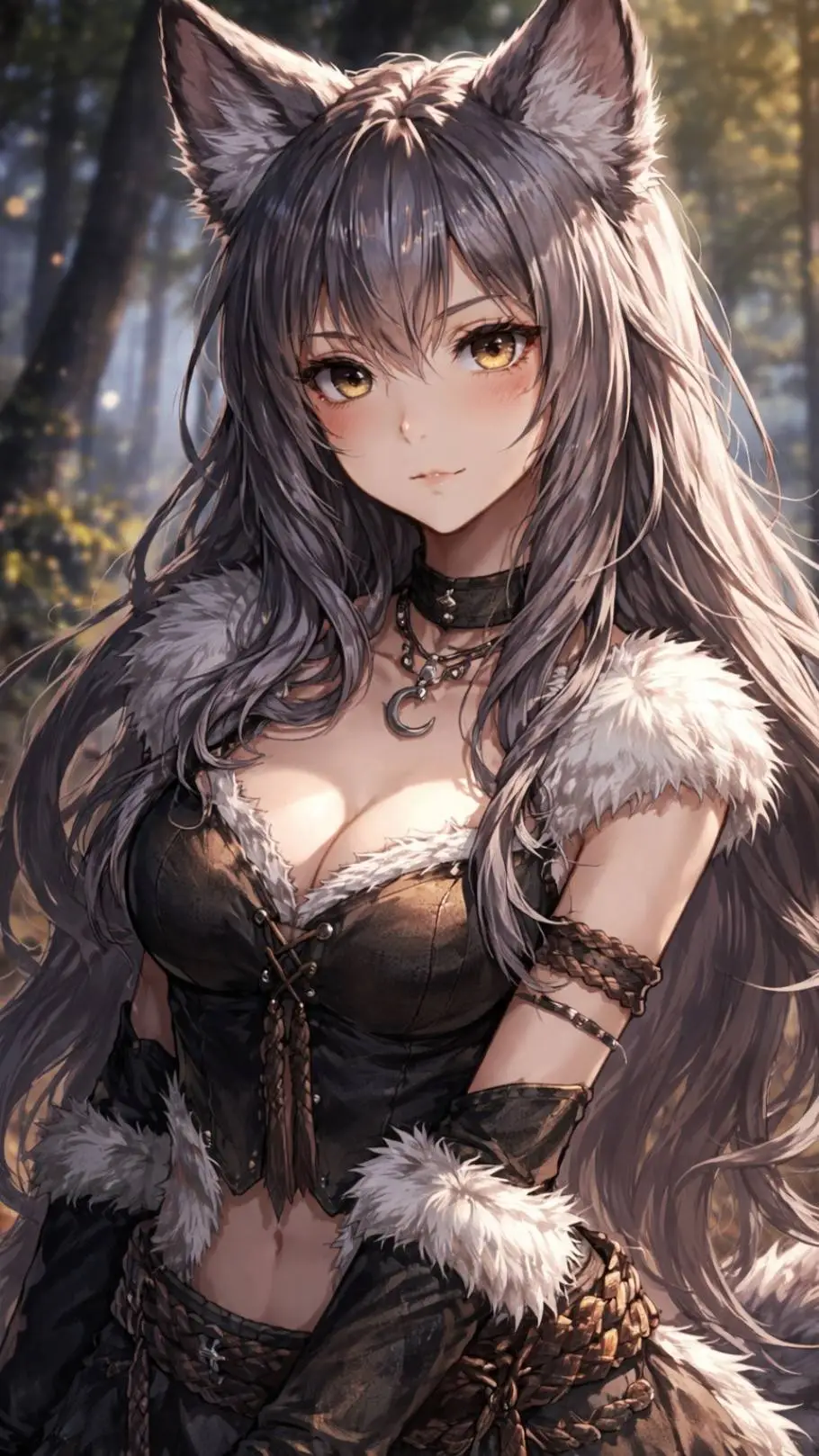 ai character: Wolfy  background