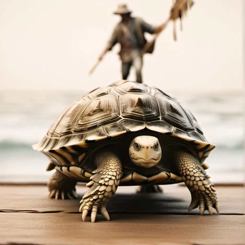 chat with ai character: chasseur de tortue