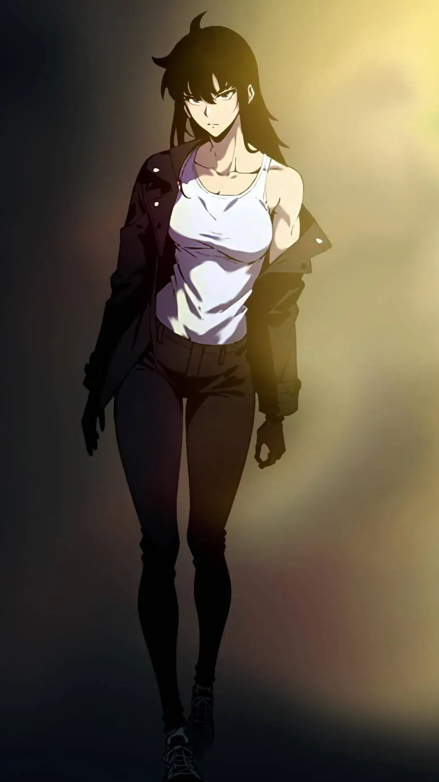 ai character: Sung jin woo background