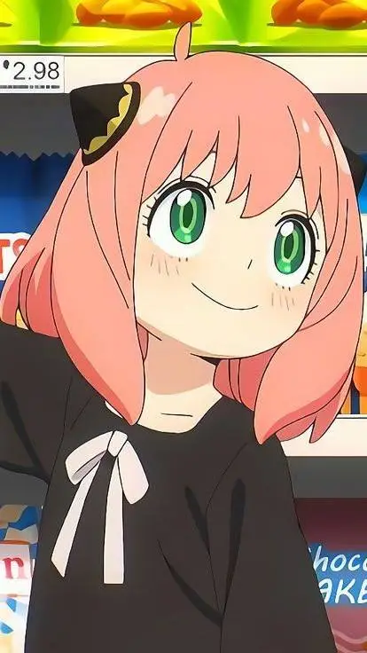 ai character: Anya Forger 🩷 background